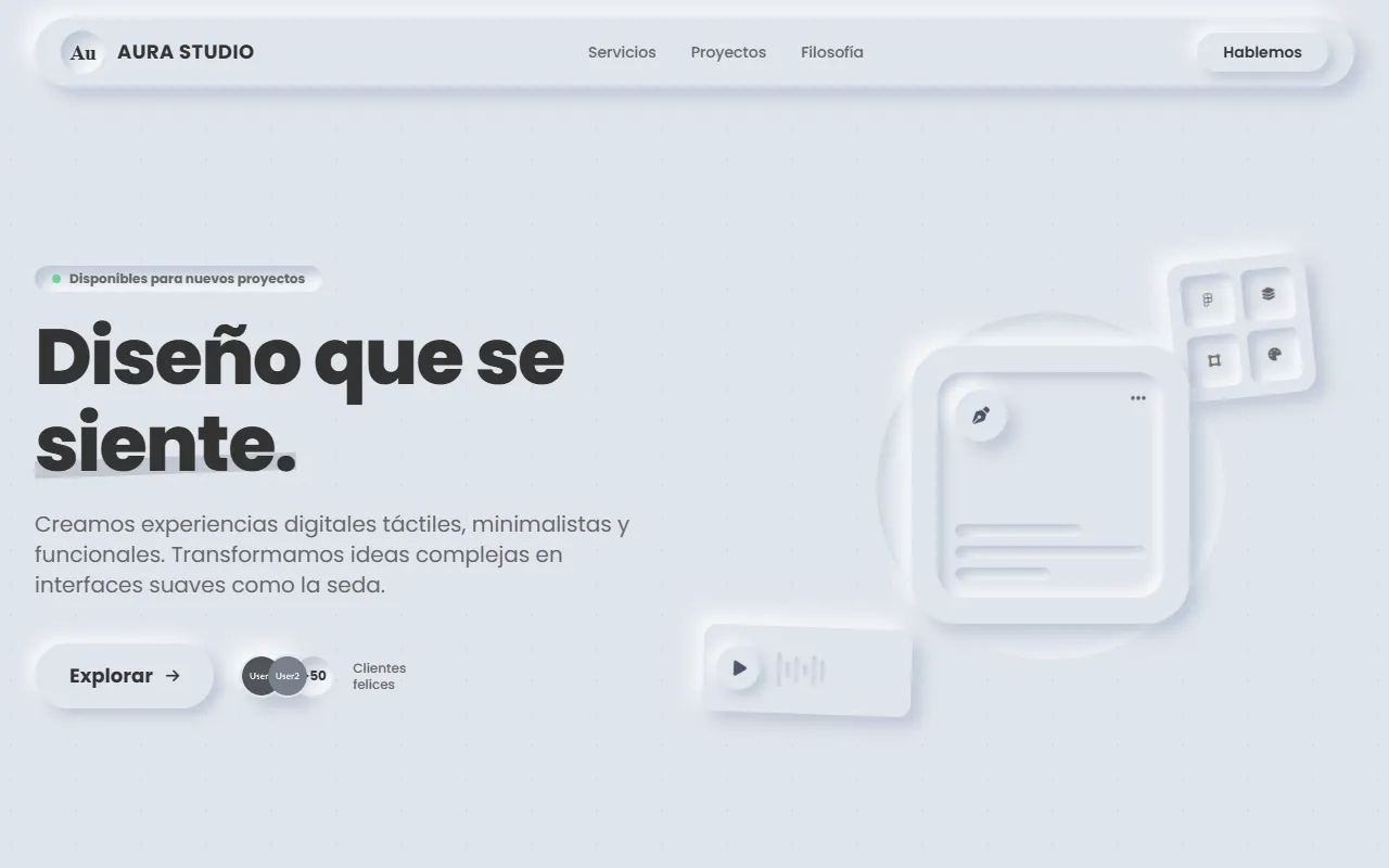 Aura Studio Neumorphism